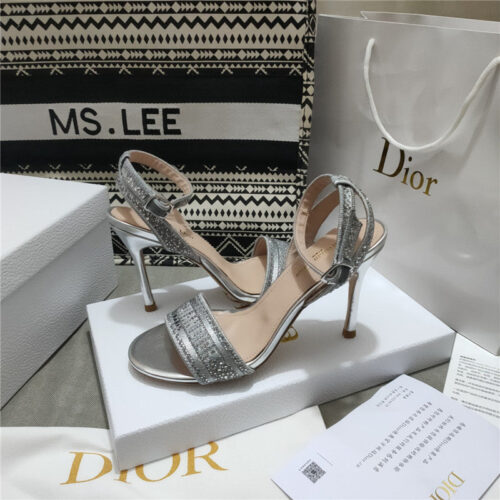 High Quality Luxury Dior Gem Heeled Sandals – Style 37318 product detail