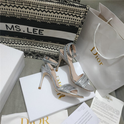 High Quality Luxury Dior Gem Heeled Sandals – Style 37318 product detail