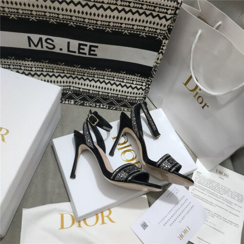 High Quality Luxury Dior Gem Heeled Sandals product detail
