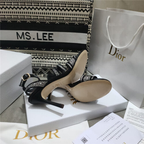 High Quality Luxury Dior Gem Heeled Sandals product detail
