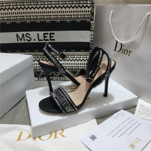 High Quality Luxury Dior Gem Heeled Sandals product detail