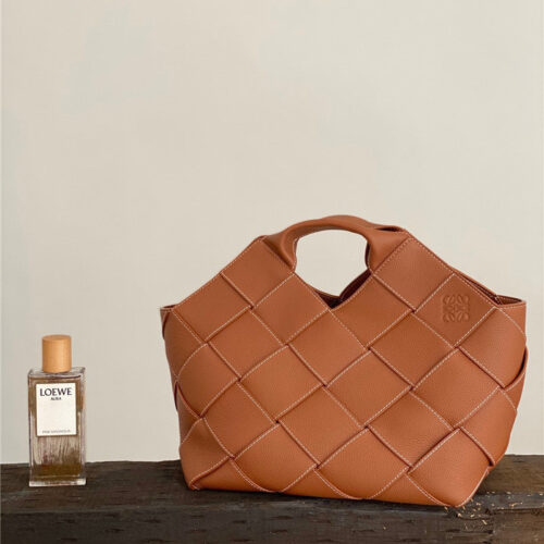 High Quality Luxury Loewe Woven Basket Gingham Small Bag product detail