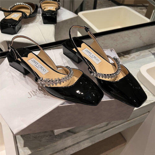 High Quality Luxury Jimmy Choo Rhinestone Sandals