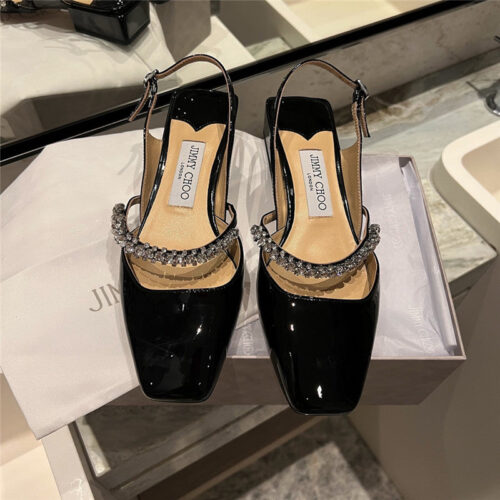 High Quality Luxury Jimmy Choo Rhinestone Sandals alternate view