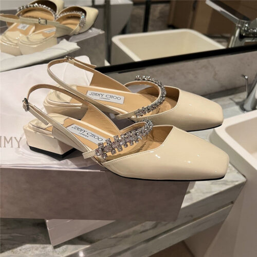 High Quality Luxury Jimmy Choo Rhinestone Sandals – Style 86295