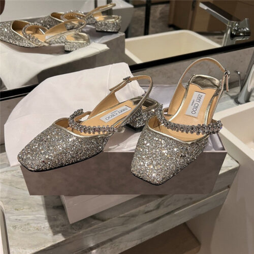 High Quality Luxury Jimmy Choo Rhinestone Sandals – Style 91383 alternate view