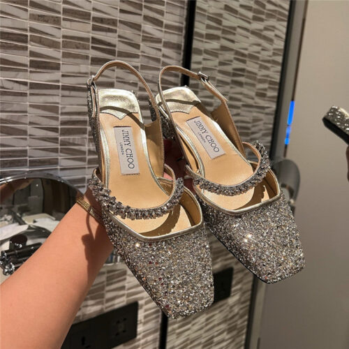 High Quality Luxury Jimmy Choo Rhinestone Sandals – Style 91383 product detail