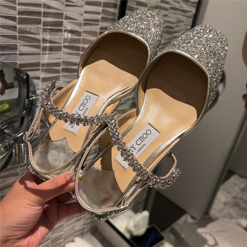 High Quality Luxury Jimmy Choo Rhinestone Sandals – Style 91383 product detail