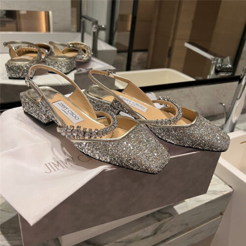 High Quality Luxury Jimmy Choo Rhinestone Sandals – Style 91383