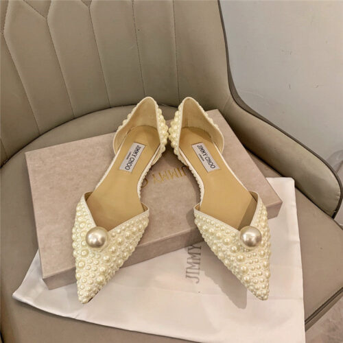 High Quality Luxury Jimmy Choo Pearl Wedding Shoes product detail