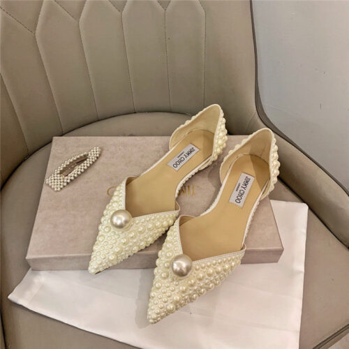 High Quality Luxury Jimmy Choo Pearl Wedding Shoes alternate view