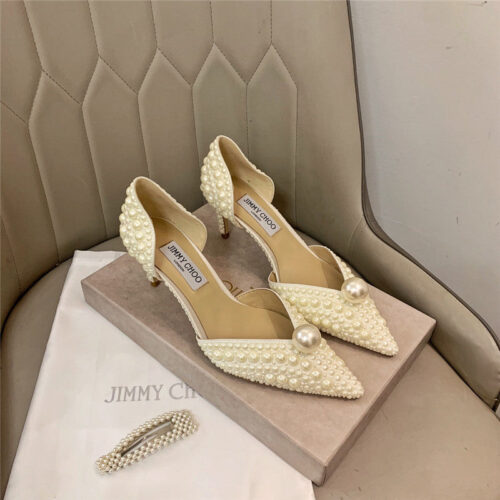 High Quality Luxury Jimmy Choo Pearl Heels