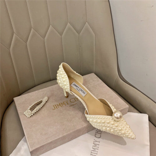High Quality Luxury Jimmy Choo Pearl Heels product detail