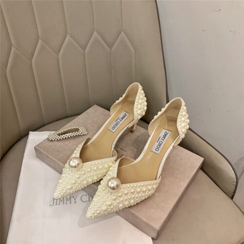 High Quality Luxury Jimmy Choo Pearl Heels alternate view