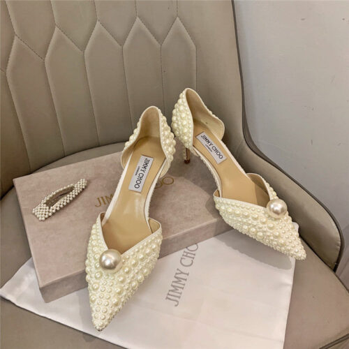 High Quality Luxury Jimmy Choo Pearl Heels product detail