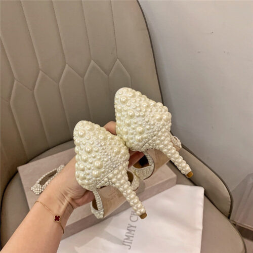 High Quality Luxury Jimmy Choo Pearl Heels product detail