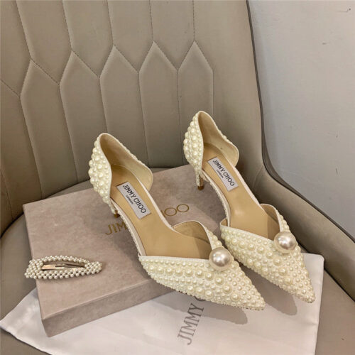High Quality Luxury Jimmy Choo Pearl Heels product detail