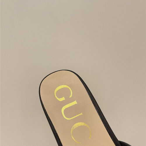 High Quality Luxury Gucci Denim Pattern Embroidery Slippers – Style 23283 product detail