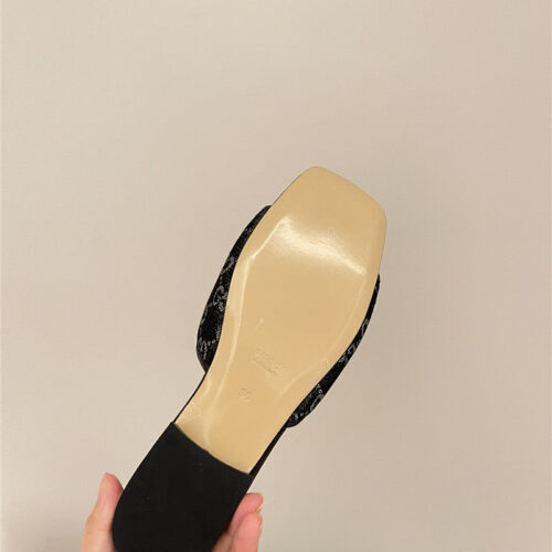 High Quality Luxury Gucci Denim Pattern Embroidery Slippers – Style 23283 product detail