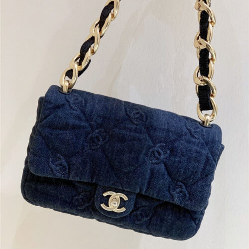 High Quality Luxury Chanel Denim Chain Shoulder Bag product detail