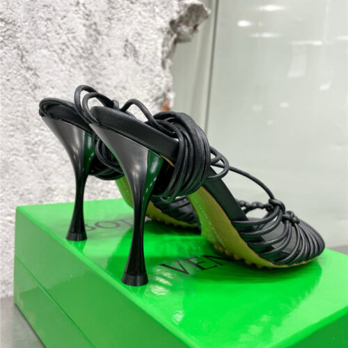 High Quality Luxury Bottega Veneta Strappy Heeled Sandals – Style 13798 product detail