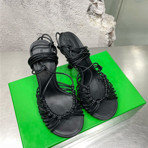 High Quality Luxury Bottega Veneta Strappy Heeled Sandals – Style 13798 product detail
