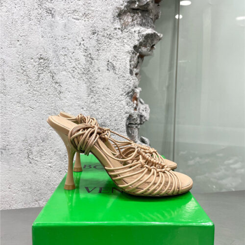 High Quality Luxury Bottega Veneta Strappy Heeled Sandals alternate view