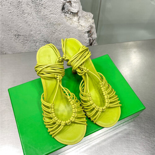 High Quality Luxury Bottega Veneta Strappy Heeled Sandals – Style 77638 product detail