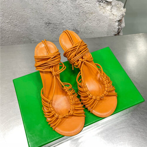 High Quality Luxury Bottega Veneta Strappy Heeled Sandals – Style 74246 product detail