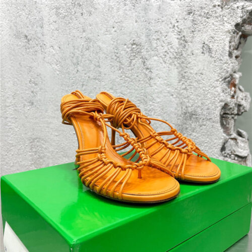 High Quality Luxury Bottega Veneta Strappy Heeled Sandals – Style 74246 alternate view