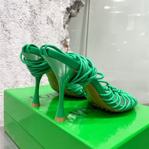 High Quality Luxury Bottega Veneta Strappy Heeled Sandals – Style 05318 product detail