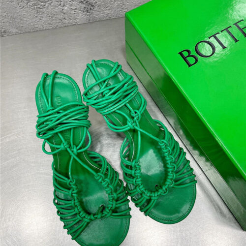 High Quality Luxury Bottega Veneta Strappy Heeled Sandals – Style 05318 product detail
