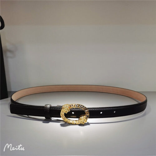 High Quality Luxury Versace 2.0 Collar Buckle Rivet Belt