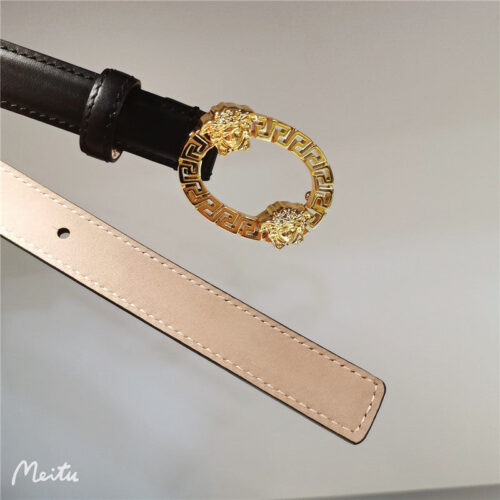 High Quality Luxury Versace 2.0 Collar Buckle Rivet Belt product detail