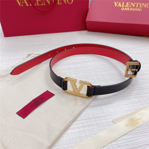 High Quality Luxury Valentino V Buckle Belt – Style 52550