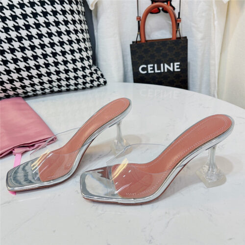 High Quality Luxury Amina Muaddi Pvc Heel Pumps – Style 17827 alternate view