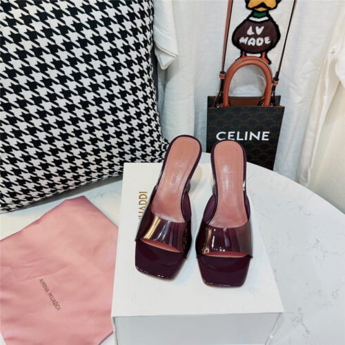 High Quality Luxury Amina Muaddi Pvc Heel Pumps – Style 81667 product detail