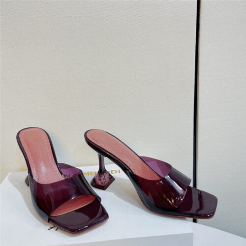 High Quality Luxury Amina Muaddi Pvc Heel Pumps – Style 81667