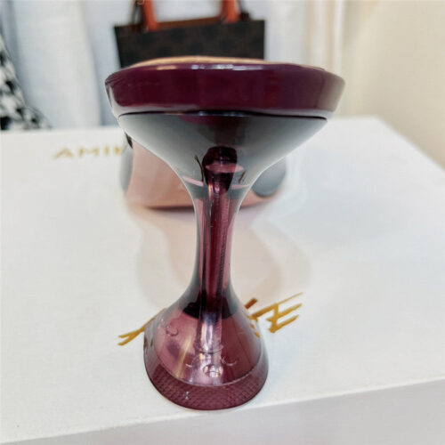 High Quality Luxury Amina Muaddi Pvc Heel Pumps – Style 81667 product detail