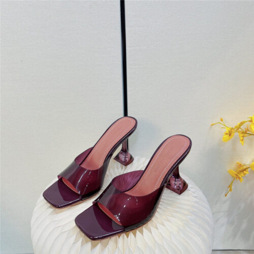 High Quality Luxury Amina Muaddi Pvc Heel Pumps – Style 81667 alternate view