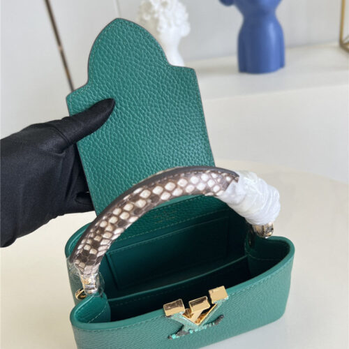 High Quality Luxury Louis Vuitton Capucines Mini Bag Green product detail