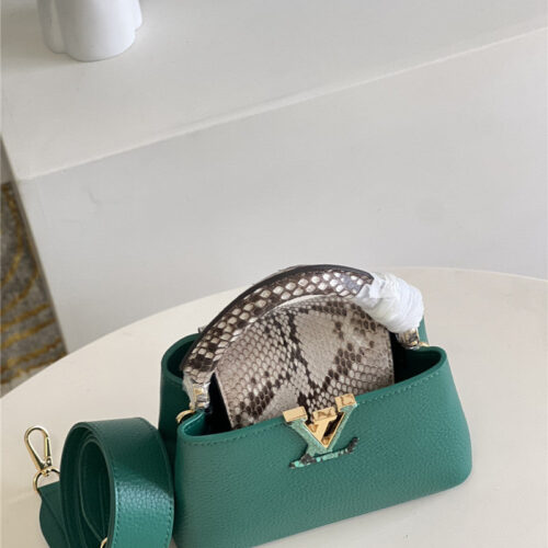 High Quality Luxury Louis Vuitton Capucines Mini Bag Green product detail
