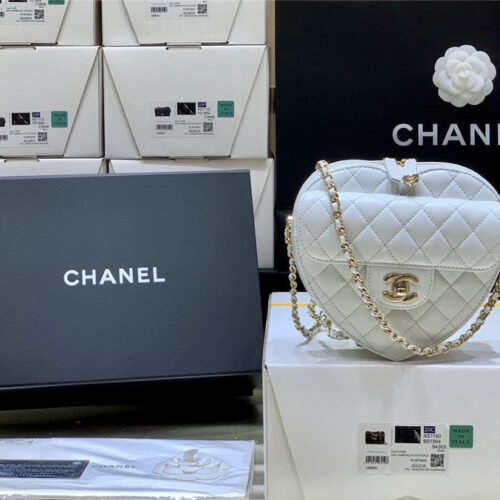 High Quality Luxury Chanel Diamond Heart Bag Large