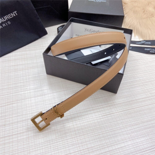High Quality Luxury YSL Logo Leather Belt alternate view