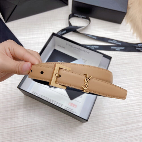High Quality Luxury YSL Logo Leather Belt product detail
