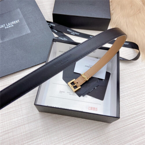 High Quality Luxury YSL Logo Leather Belt product detail