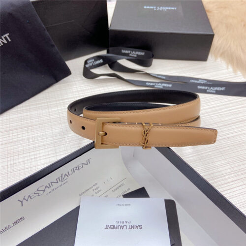 High Quality Luxury YSL Logo Leather Belt product detail