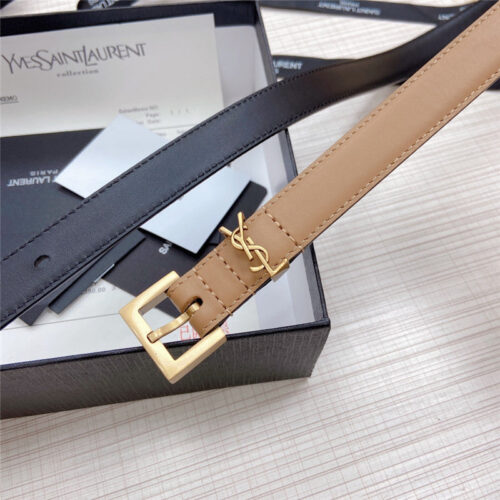 High Quality Luxury YSL Logo Leather Belt product detail