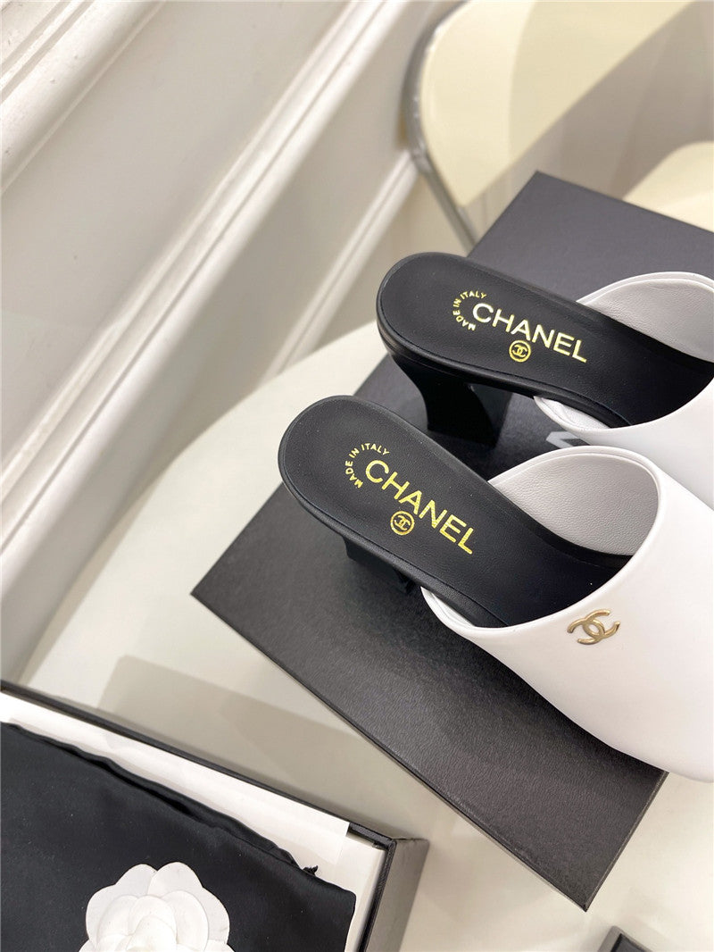 High Quality Luxury Chanel Platform High Heel Slippers – Style 33830 product detail