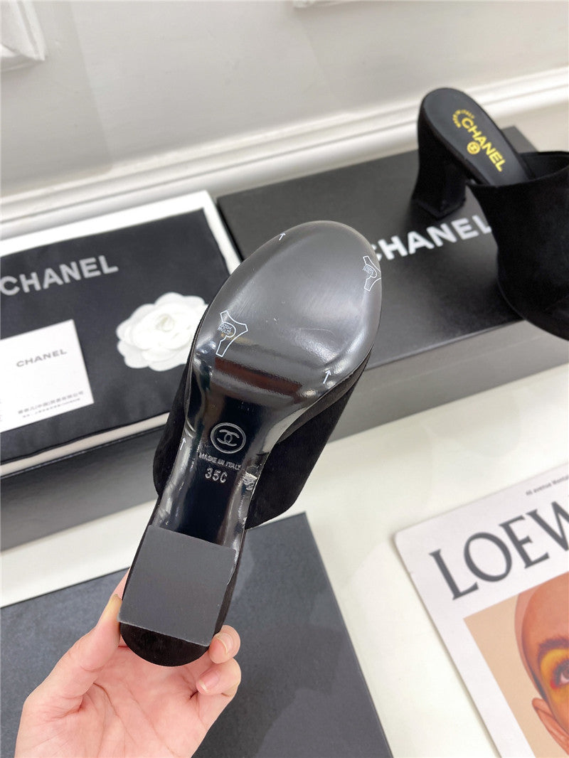 High Quality Luxury Chanel Platform High Heel Slippers product detail